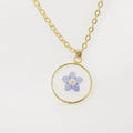 Handmade Epoxy Dried Flowers Natural Real Flower Specimen Necklaces