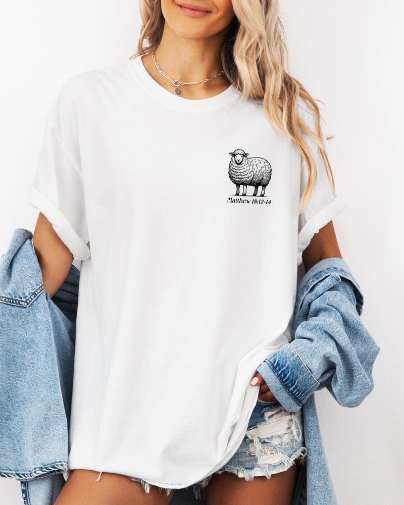 He left the 99 to find me Christian Garment Dyed T Shirt