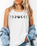 Moon Phase Comfort Colors Tank Top – Celestial Astrology Minimal Graphic
