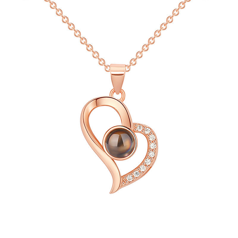 Languages Love Memory Clavicle Chain Korean Necklaces