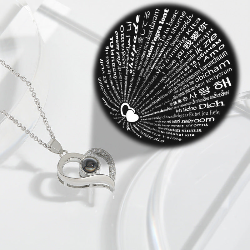 Languages Love Memory Clavicle Chain Korean Necklaces
