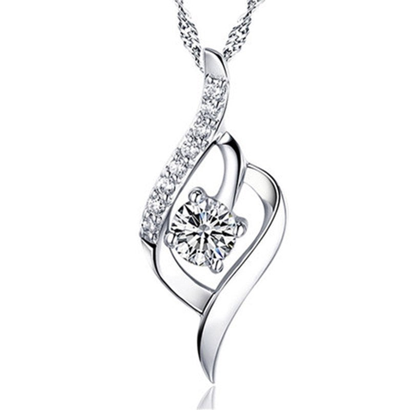 Sight Female Simple Fresh Inlaid Zircon Summer Clavicle Necklaces