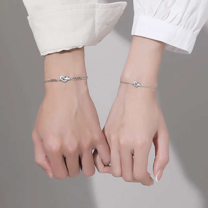 Knot Couple Cold Wind Interwoven Love Bracelets